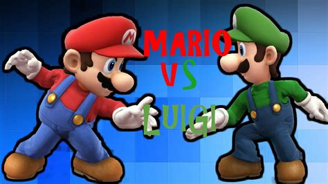 Mario VS Luigi Super Smash Bros 4 - YouTube