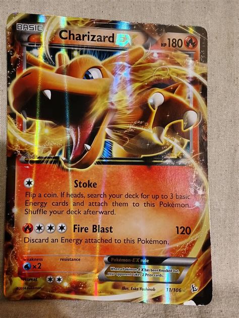 Charizard EX Basic HP 180 11/106 Pokemon Card 2014 | eBay