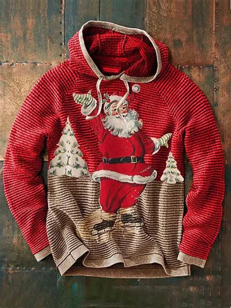 Stylish Christmas Hooded Sweatshirt - Coofandy – COOFANDY