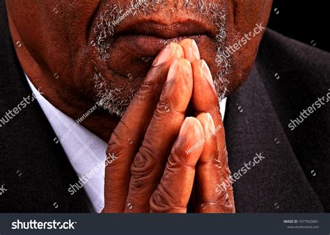 Man Praying Church Black Background Stock Stock Photo 1077920801 | Shutterstock