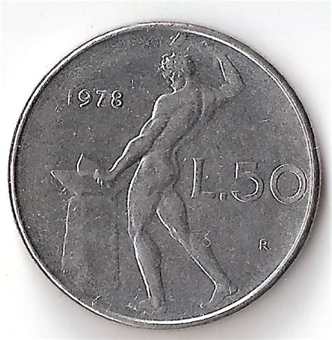 1978 Italy L.50 Coin Italian Lire Lira – Antique Coins World