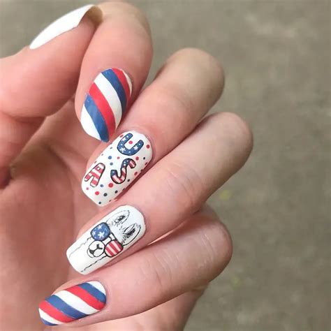 Labor Day/independence Day Press Nails American Flag Designs - Temu New Zealand