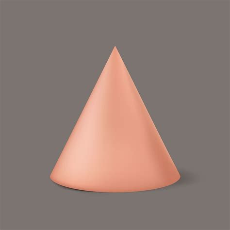 3D cone element, geometrical shape | Free Photo - rawpixel