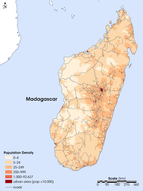 Madagascar population density 2004 [540 X 719] : MapPorn