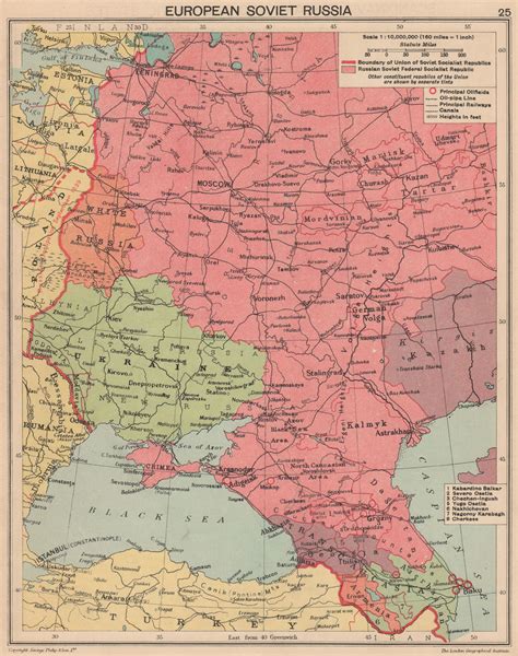 WORLD WAR TWO. European Soviet Russia. Russian Crimea. Poland 1940 old map