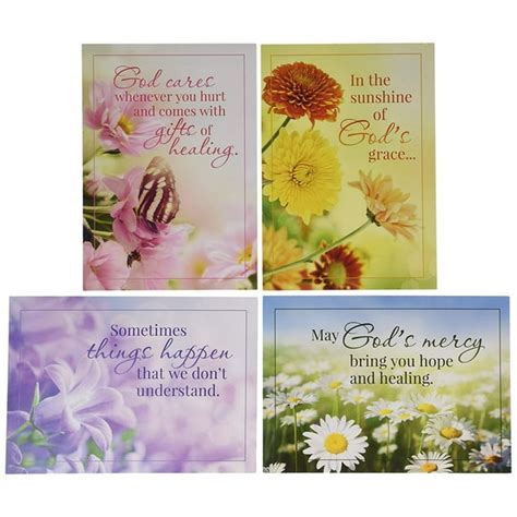 Sunny Wishes - KJV Scripture Greeting Cards - Boxed - Get Well, 12 ...