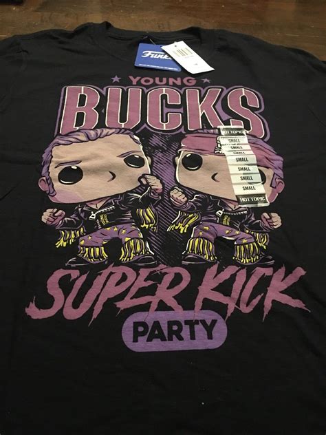 Young Bucks Superkick Party Funko Pop Shirt Small NWT - T-Shirts, Tank Tops