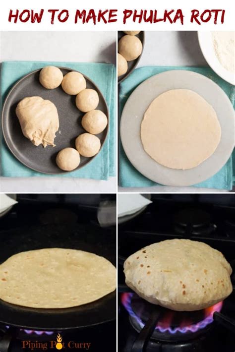 How To Make Soft Roti/Chapati? (Indian Flatbread)+Video - Piping Pot Curry