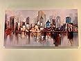 Arjun Brooklyn Bridge Wall Art Modern New York Abstract Canvas ...