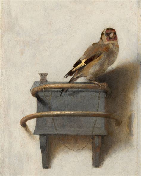 The Goldfinch by Carel Fabritius - Vintage Bird Painting - Famous Painting - Goldfinch Painting ...