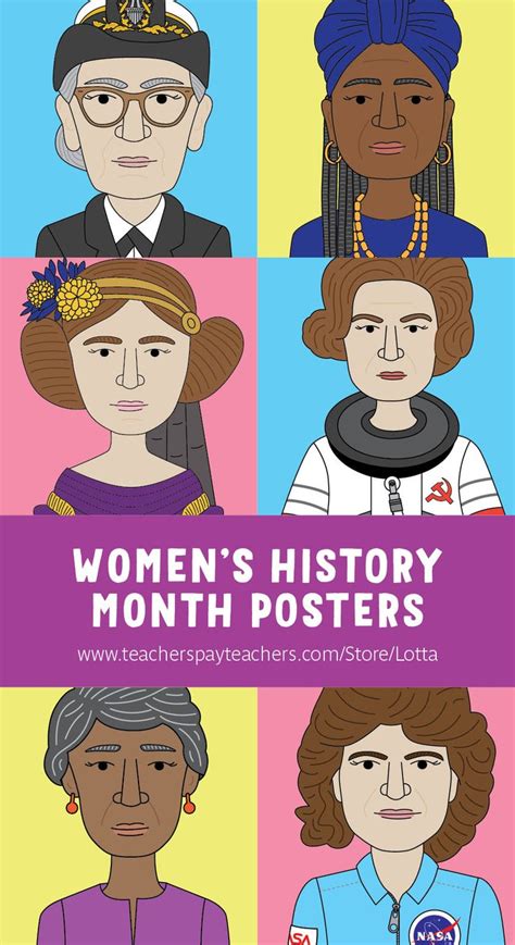 Women's History Month Posters | Womens history month, Women in history, Women history month ...