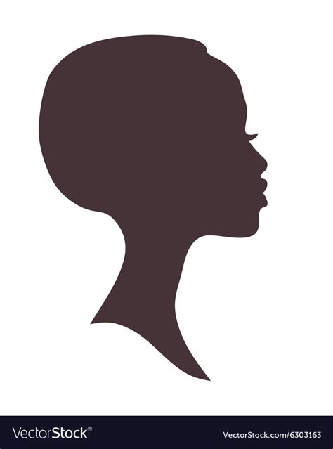 Black Woman Silhouette, Silhouette Head, Silhouette Vector, African Beauty, African Women ...