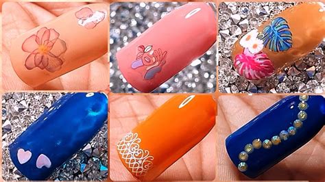 Super Easy and Simple Nail art design tutorial for beginners #nailartdesignscompilation# ...