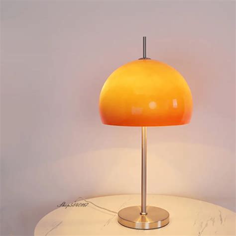 Tall Orange Table Lamps
