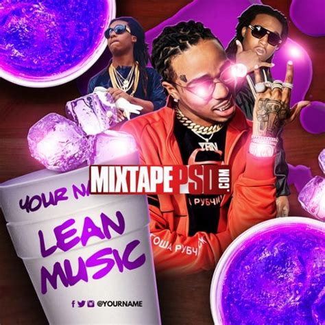 Mixtape Cover Template Lean Music - Graphic Design | MIXTAPEPSDS.COM