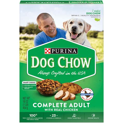 Purina Dog Chow Dry Dog Food, Complete Adult With Real Chicken, 16 oz ...