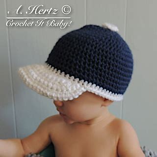 Ravelry: Crochet Baseball Cap pattern by Crochet It Baby