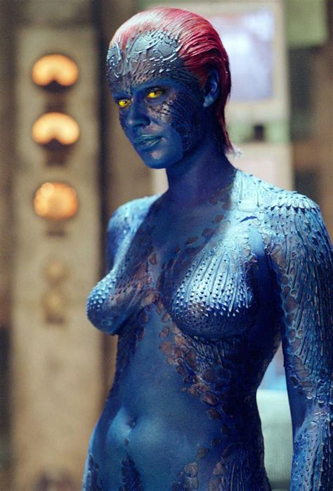 Rebecca Romijn as Mystique From X-Men | Mystique comic, Rebecca romijn mystique, Woman movie