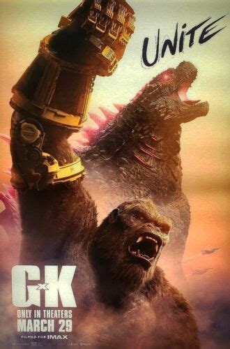 Godzilla x Kong: The New Empire (2024) Poster Custom Highest Quality ...