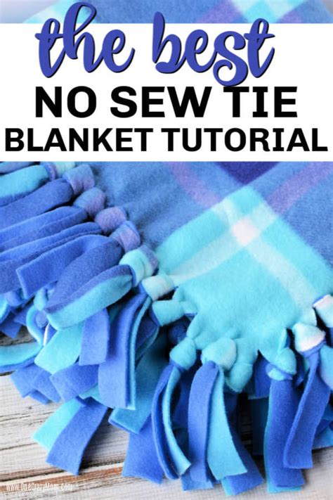 How to make a fleece tie blanket - easy no sew fleece blanket