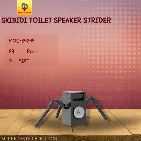 MOC Factory 89295 Skibidi Toilet Speaker Strider | SUPER18K Block