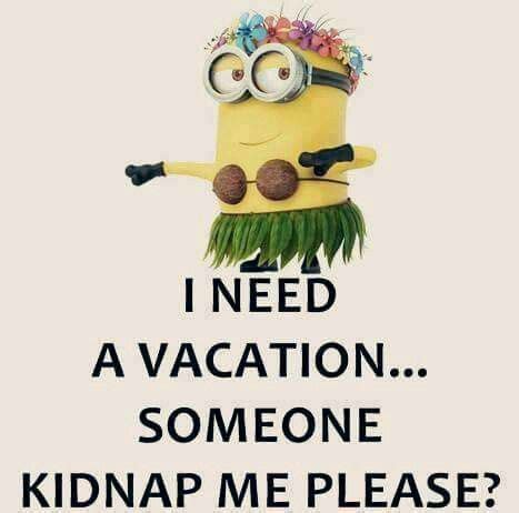 I need a vacation Vacation Quotes Funny, Holiday Quotes Funny, Vacation Meme, Funny Minion ...