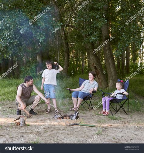 People Camping Forest Family Active Nature Stock Photo 554768353 - Shutterstock