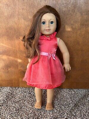 American Girl Doll (Saige?) Auburn Hair, Blue Eyes, Freckles 18", Clean | eBay