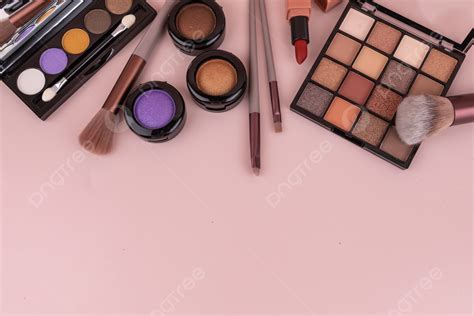 Cosmetics Eye Shadow Makeup Brush Pink Background And Picture For Free Download - Pngtree
