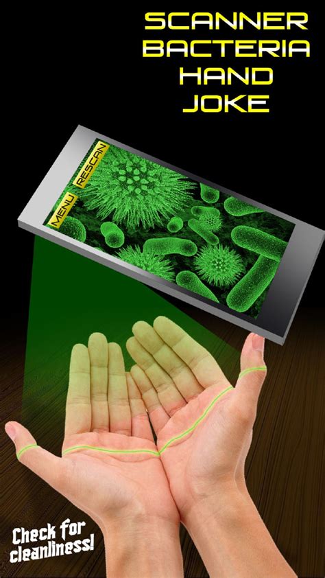 Scanner Bacteria Hand Joke для iPhone — Скачать