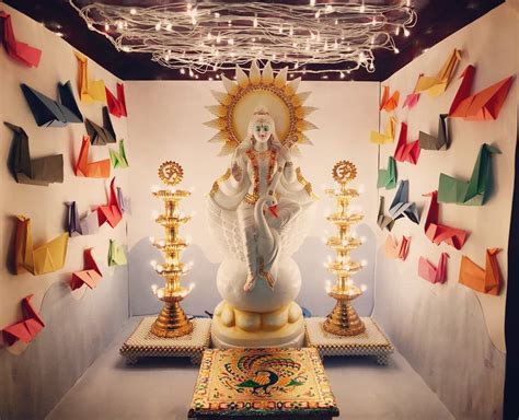 Saraswati Puja Pandal Decoration Ideas