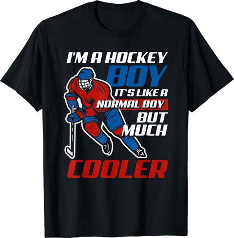 I'm A Hockey Boy - Best Ice Hockey Player Gifts Ice Hockey T-Shirt: Amazon.co.uk: Clothing