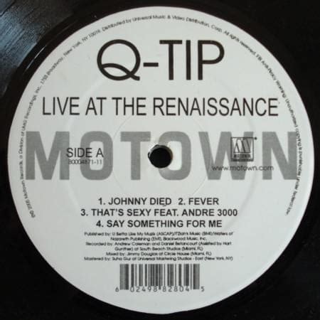 Q-Tip - Live at the Renaissance Lyrics and Tracklist | Genius