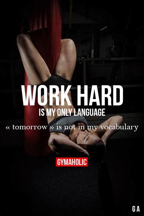 Work Hard Is My Only Language | Fitness motivation inspiration, Fitness motivation, Fun workouts