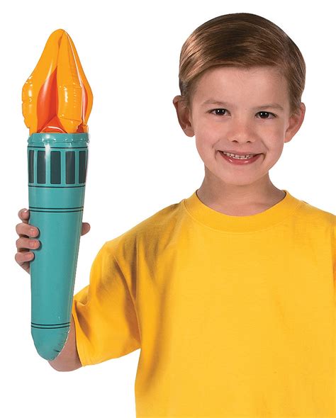 Inflatable Flaming Torch as party decoration | Horror-Shop.com
