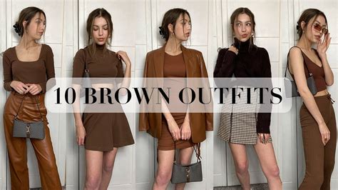 10 Brown Aesthetic Outfit Ideas! | Styling Brown in your wardrobe - YouTube