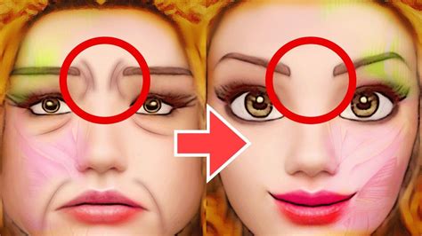 Anti aging eye exercise to reduce wrinkles between the eyebrows get bigger eyes forehead wrinkle ...