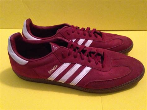 Adidas Samba, Red Suede shoes Mens 13 #adidas #SoccerCasual | Adidas ...