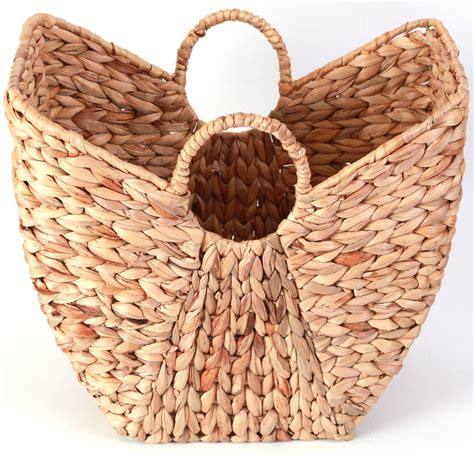 Large Wicker Laundry Basket with Round Handles - Wickerwise