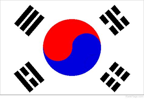 National Flag Of South Korea - RankFlags.com – Collection of Flags