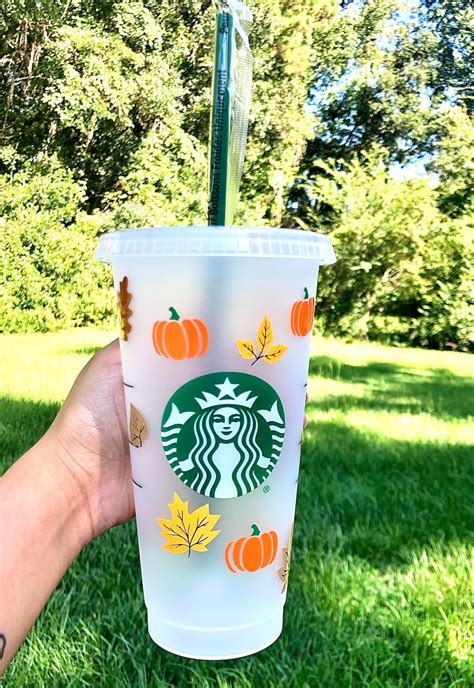 Fall Starbucks cup Autumn reusable cup pumpkin cup | Etsy