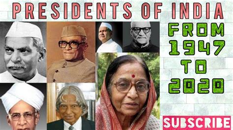 List of all Pesidents of INDIA (1947 to 2020), Bharat ke sabhi Rashtrapati ke naam!!! - YouTube