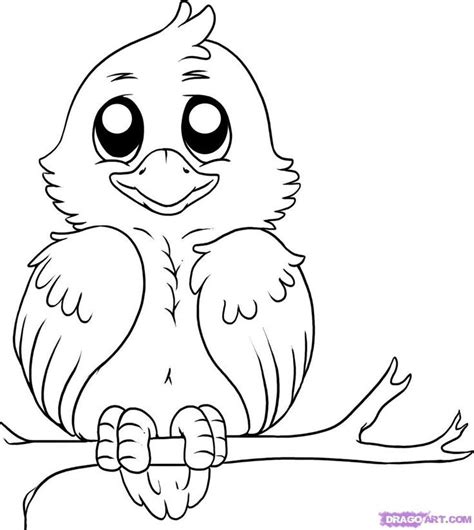 Bird Drawing Outline at GetDrawings | Free download