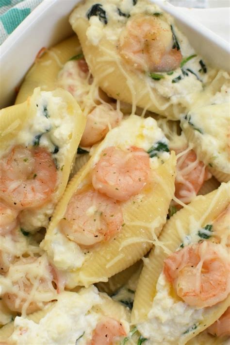 An Easy Shrimp Scampi Stuffed Shells Recipe You'll Love