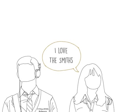 500 Days of Summer The Smiths Movie Poster Print | Line art, Minimalist ...