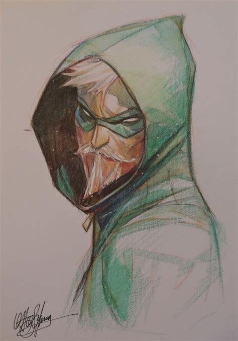 Green Arrow, in Don Head's Convention Sketches Comic Art Gallery Room