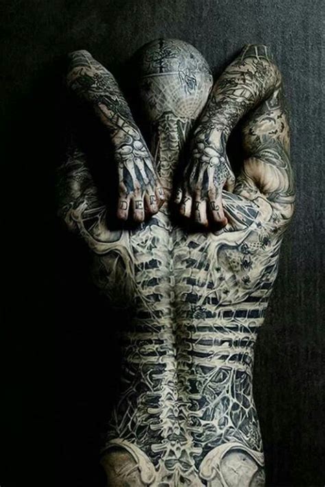 Pin by Paul Mora on Tattoos that I love | Body tattoo design, Rick genest, Skeleton tattoos