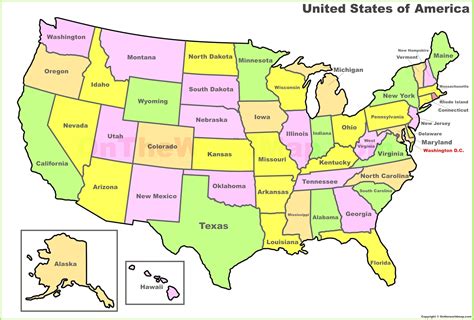 Full How The States And Capitals Map Of The Us Capitol Building Map Of 52 States Us Map During ...