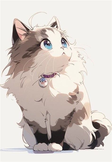 Cute cat | Cute anime cat, Kawaii cat drawing, Anime cat