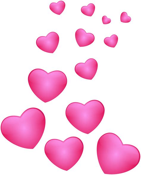 Pink Hearts Floating Png Download Pink Hearts Png Transparent Png | Images and Photos finder